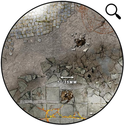 Battle Systems Frosty Crags Gaming Mat 2x2 - Grid