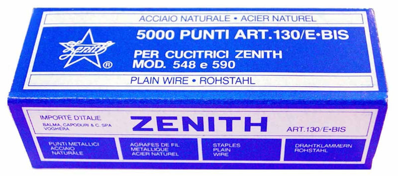 ZENITH 130/E bis punti metallici passo 6/4 sc.da 5000 punti