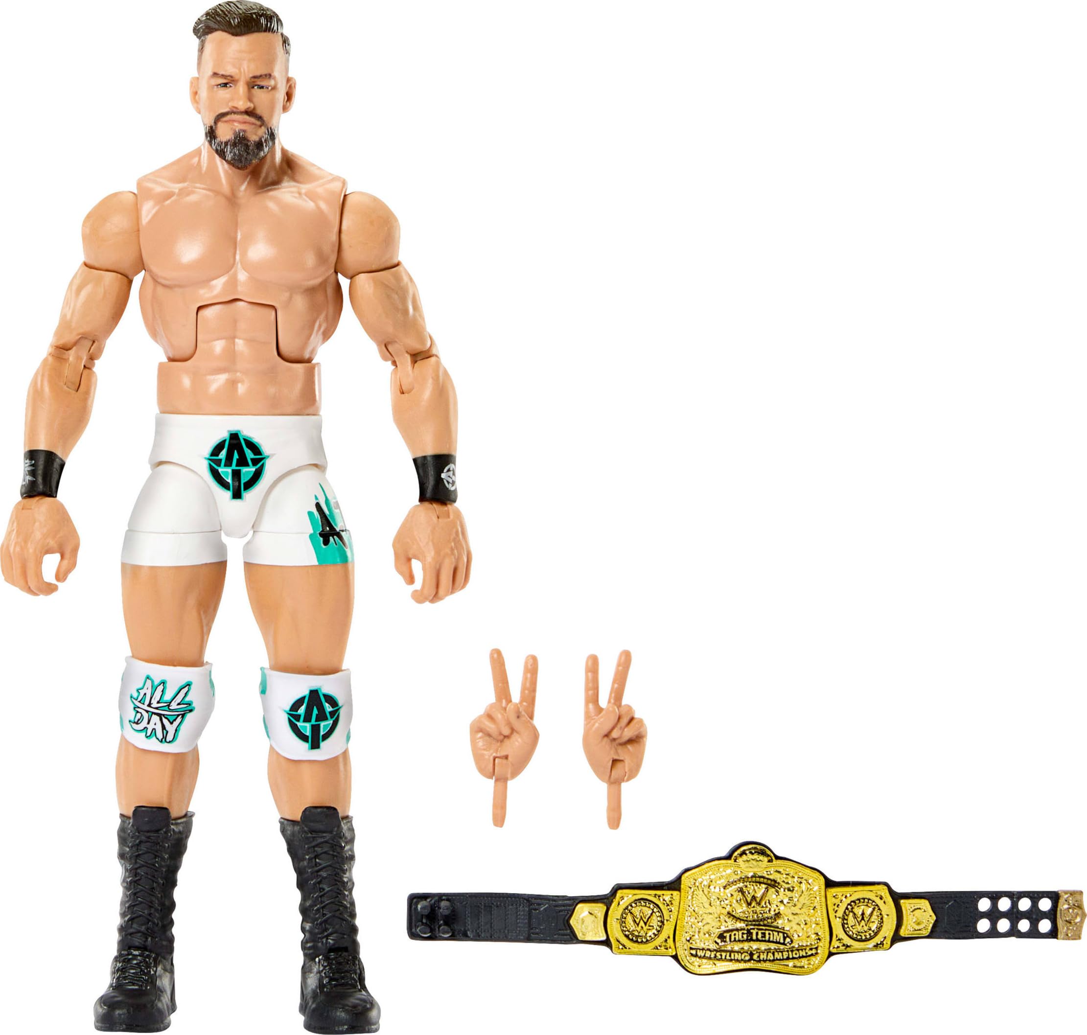 Mattel WWE Austin Theory With Tag Team Championship Belt Elite Collection Series 121 Wrestling Action Figure Toy