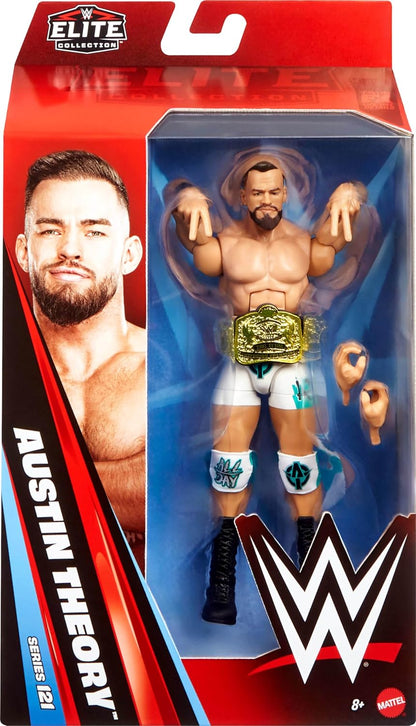 Mattel WWE Austin Theory With Tag Team Championship Belt Elite Collection Series 121 Wrestling Action Figure Toy