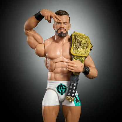 Mattel WWE Austin Theory With Tag Team Championship Belt Elite Collection Series 121 Wrestling Action Figure Toy