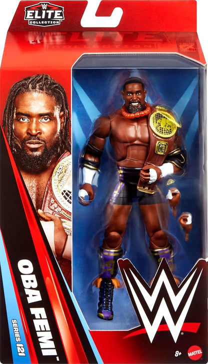 Mattel WWE Oba Femi With Championship Belt Elite Collection Series 121 Wrestling Action Figure Toy