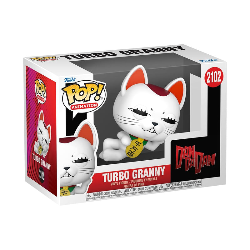 Funko Pop! Animation: Dandadan - Turbo Granny Cat - Dan Da Dan - Collectable Vinyl Figure - Gift Idea - Official Merchandise - Toys for Kids & Adults - Anime Fans - Model Figure for Collectors