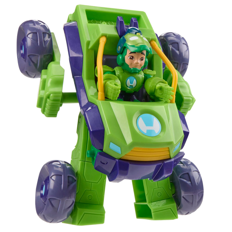 Iron Man and His Awesome Friends Marvel Iron Hulk 2-In-1 Mech Suit & Vehicle, Action Figure & Toy Vehicle, Pequeño