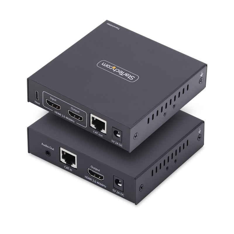 StarTech.com KVM Extender HDMI su Rete IP, Kit Trasmettitore e Ricevitore HDMI 4K e USB su Ethernet/Cat6, AVoIP, no Driver