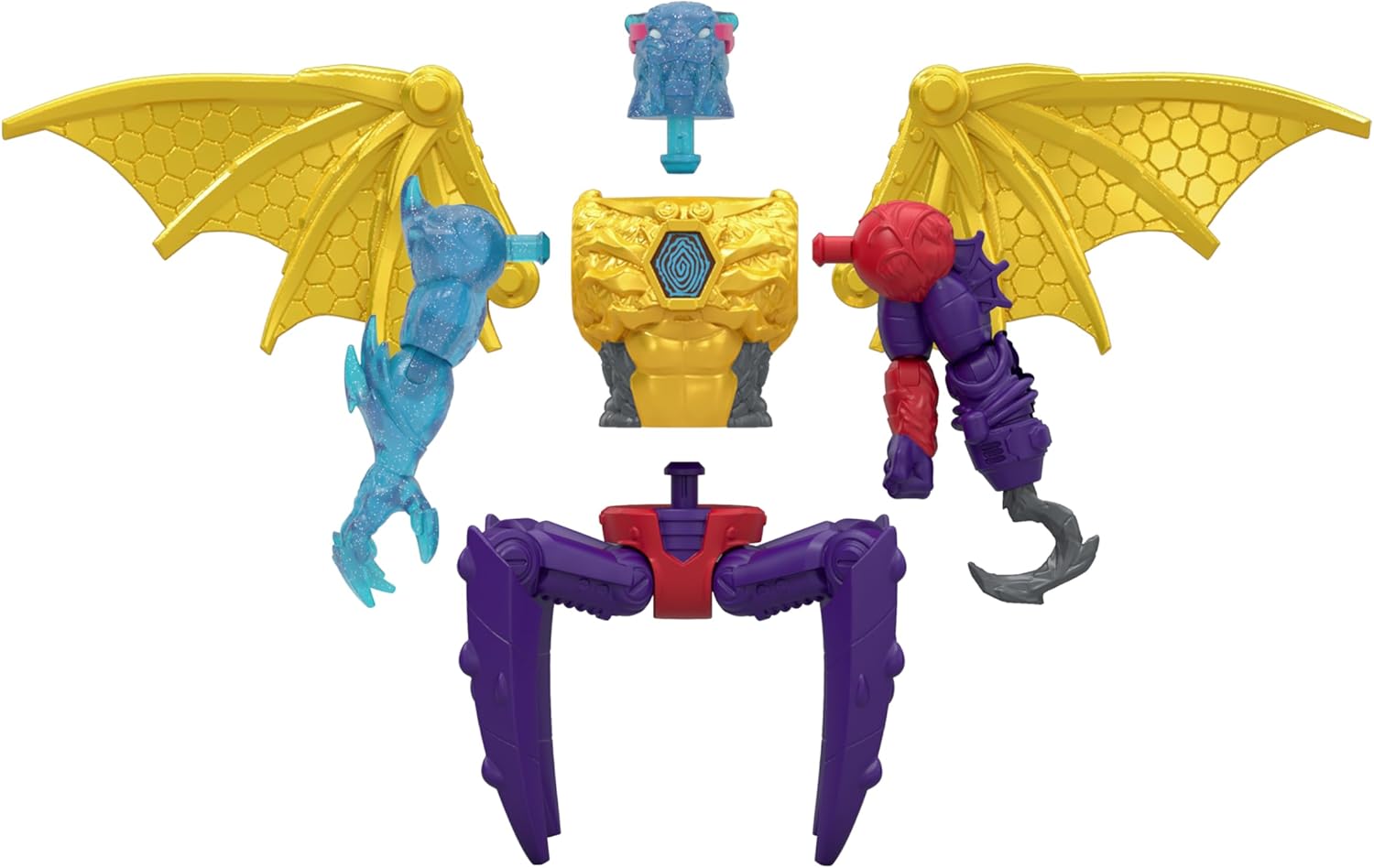 MRBEAST LAB Hybrids Multi Pack, Reveal Different Hybrid Parts To Create 2 Mix & Match Action Figures, Plus Parts Of The Golden Panther Dragon, Fuse Millions Of Beast Combinations, Collect 30+ Beasts