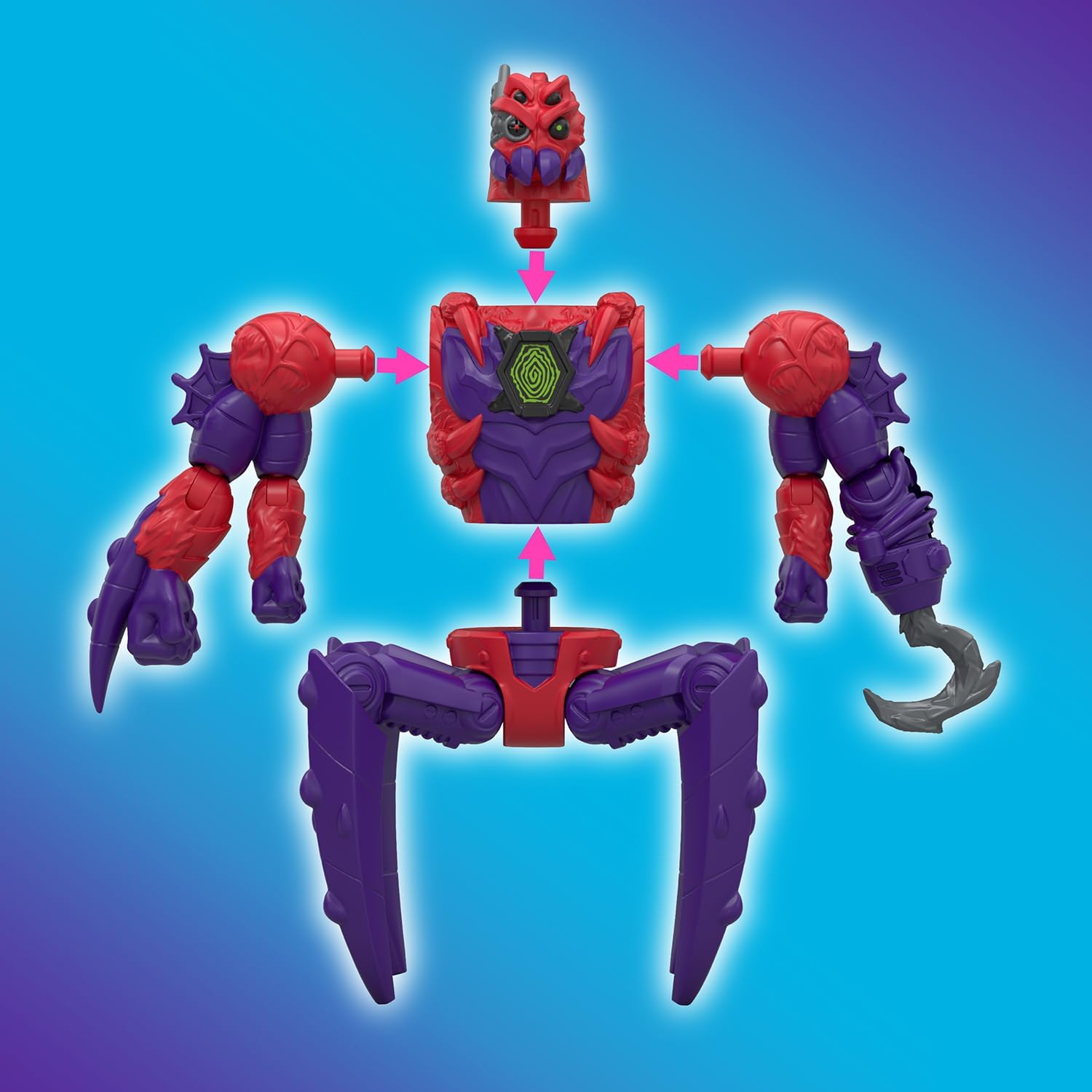 MRBEAST LAB Hybrids Multi Pack, Reveal Different Hybrid Parts To Create 2 Mix & Match Action Figures, Plus Parts Of The Golden Panther Dragon, Fuse Millions Of Beast Combinations, Collect 30+ Beasts