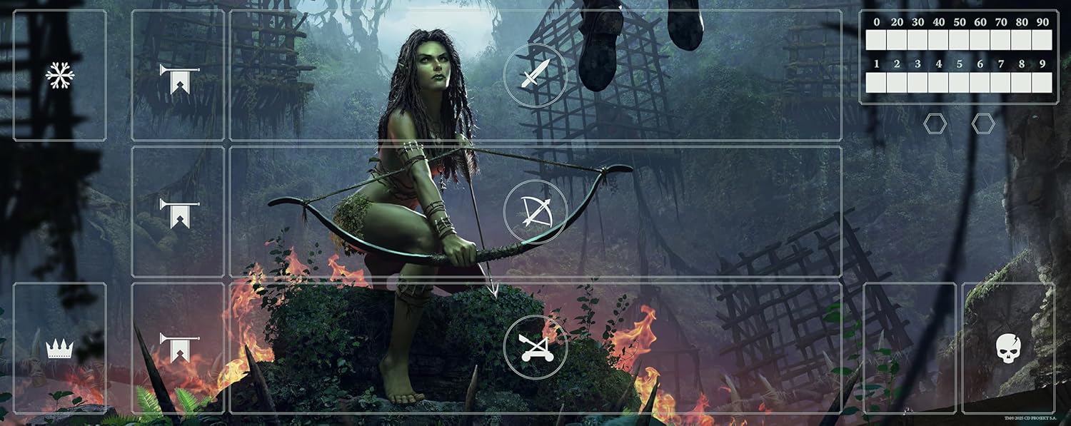 Gwent Neoprene Mat - Scoia'tael, Dimensions: 290 x 730 mm