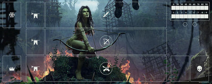 Gwent Neoprene Mat - Scoia'tael, Dimensions: 290 x 730 mm