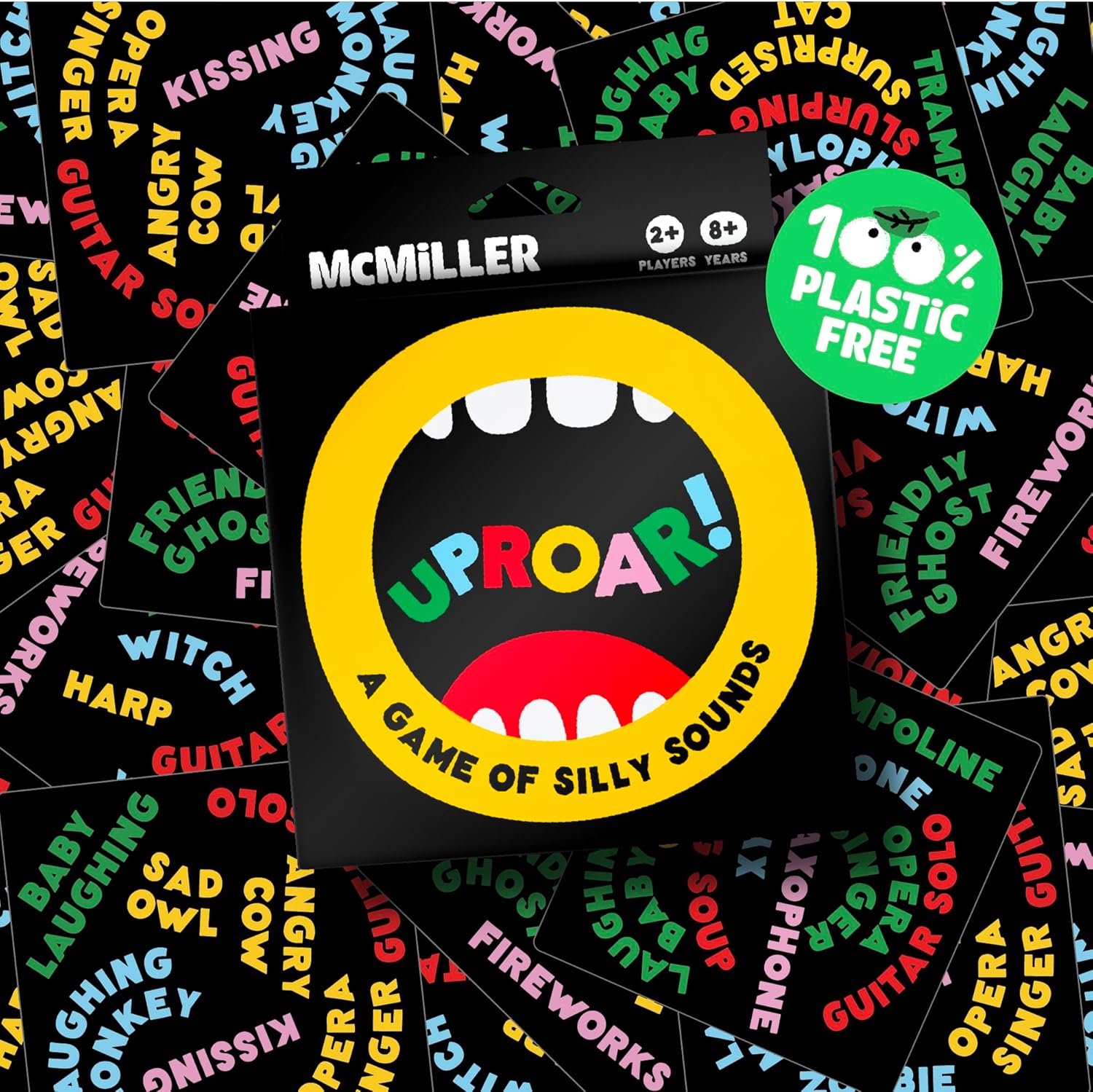 UPROAR! Family Sound-Matching Card Game – Hilarious Fast Game for Kids 7+, Parents & Teens | Easy to Learn, 2–6 Players, 10–20 Min | Travel-Size | Great for Family Game Night & Stocking Fillers