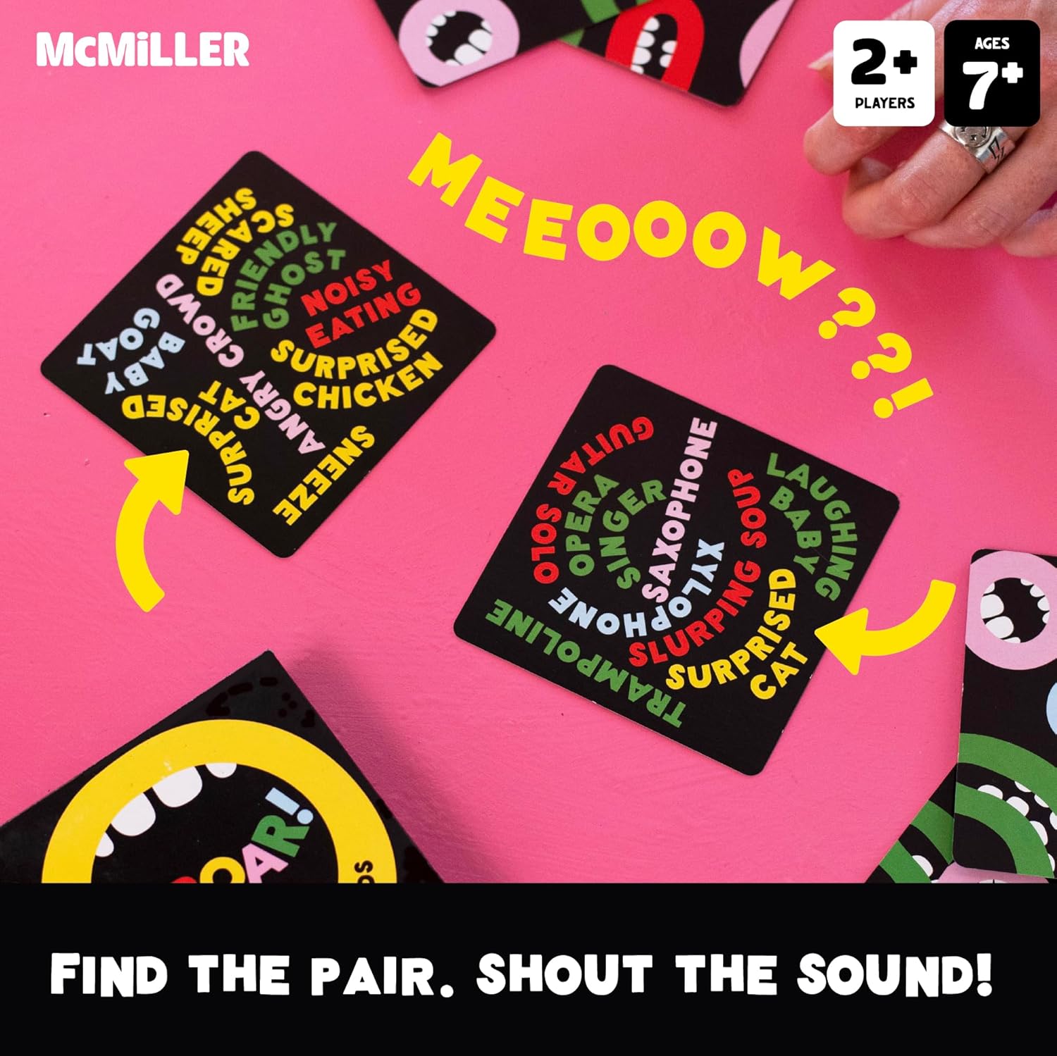 UPROAR! Family Sound-Matching Card Game – Hilarious Fast Game for Kids 7+, Parents & Teens | Easy to Learn, 2–6 Players, 10–20 Min | Travel-Size | Great for Family Game Night & Stocking Fillers