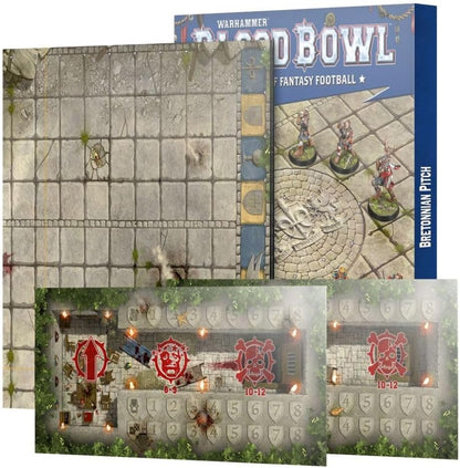 Games Workshop - Blood Bowl: Bretonnian Team Pitch & Dugouts
