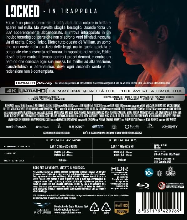 Locked - In Trappola - 4K (Bd 4K + Bd Hd)