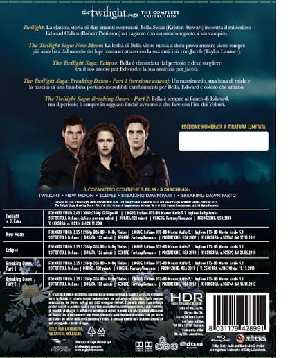 The Twilight Saga - 4Kult Prestige Edition - (5 Dischi 4K