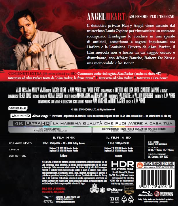 Angel Heart - Ascensore Per L'Inferno - 4Kult (Bd 4K + Bd Hd