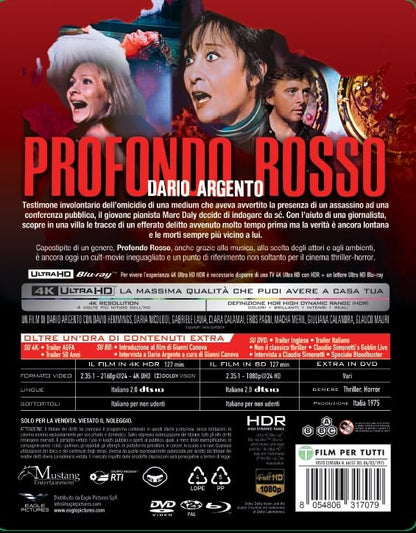 Profondo Rosso - 4Kult (Bd 4K + Bd Hd + Dvd Extra)