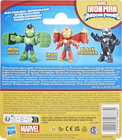 Iron Man and His Awesome Friends Marvel Iron Hulk Action Figure Toy with Accessory, Green