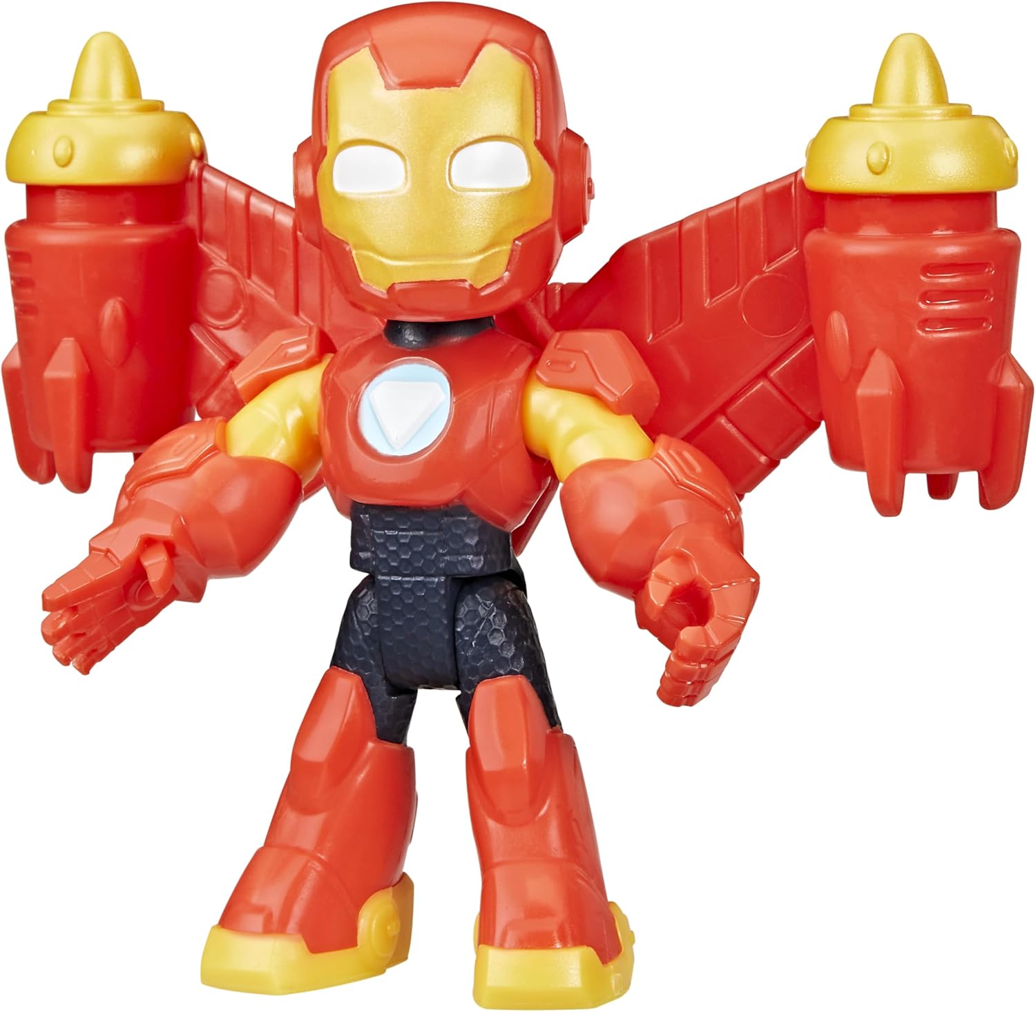 Iron Man and His Awesome Friends Marvel Iron Man Action Figure Toy with Accessory, Red
