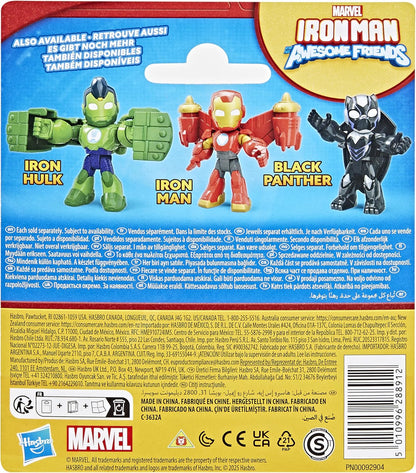 Iron Man and His Awesome Friends Marvel Iron Man Action Figure Toy with Accessory, Red