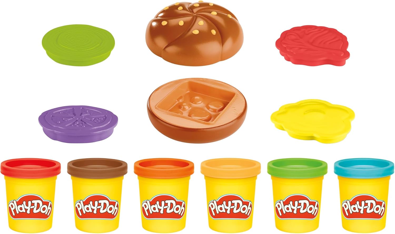 Play-Doh Grill Fun Playset, Modelling Compound BBQ Toy with Grill & Tools, Mix, Mould & Sizzle Pretend Burgers and More, Arts & Crafts Fun for Kids 3+, Non-Toxic, For Children