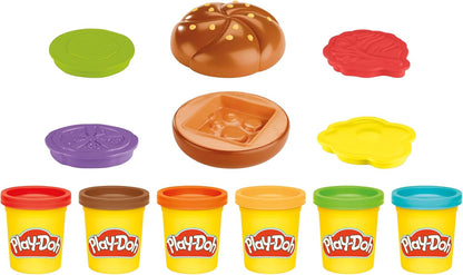 Play-Doh Grill Fun Playset, Modelling Compound BBQ Toy with Grill & Tools, Mix, Mould & Sizzle Pretend Burgers and More, Arts & Crafts Fun for Kids 3+, Non-Toxic, For Children