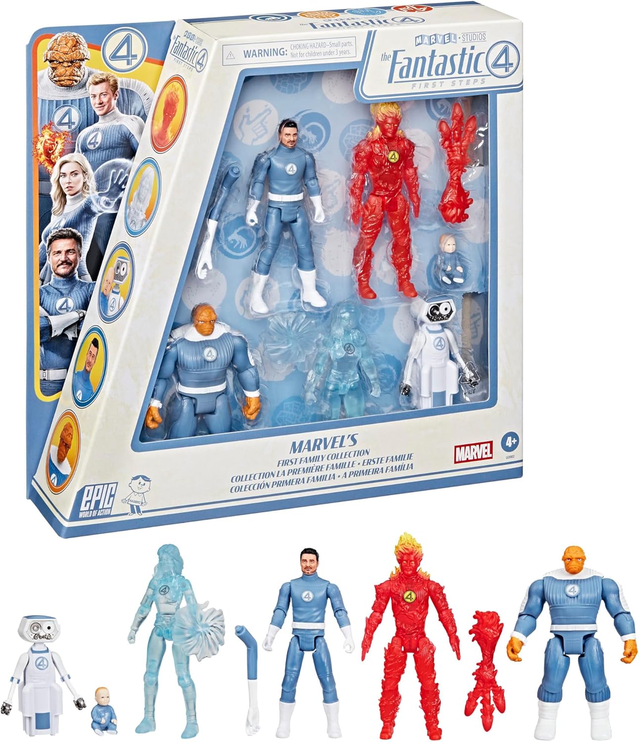 Marvel Studios The Fantastic Four Epic World of Action Marvel’s First Family Collection 6-Figure Set