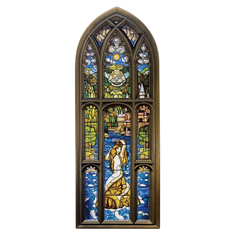 FaNaTtik Harry Potter Mermaid Stained Glass Window Limited Edition Metal Ingot & Vinyl Sticker – Collectible Wizarding World Merchandise for Fans