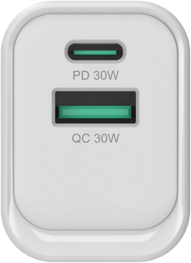 Conceptronic Caricatore 2Port 33W,1xUSB-C,1xUSB-A Bianco