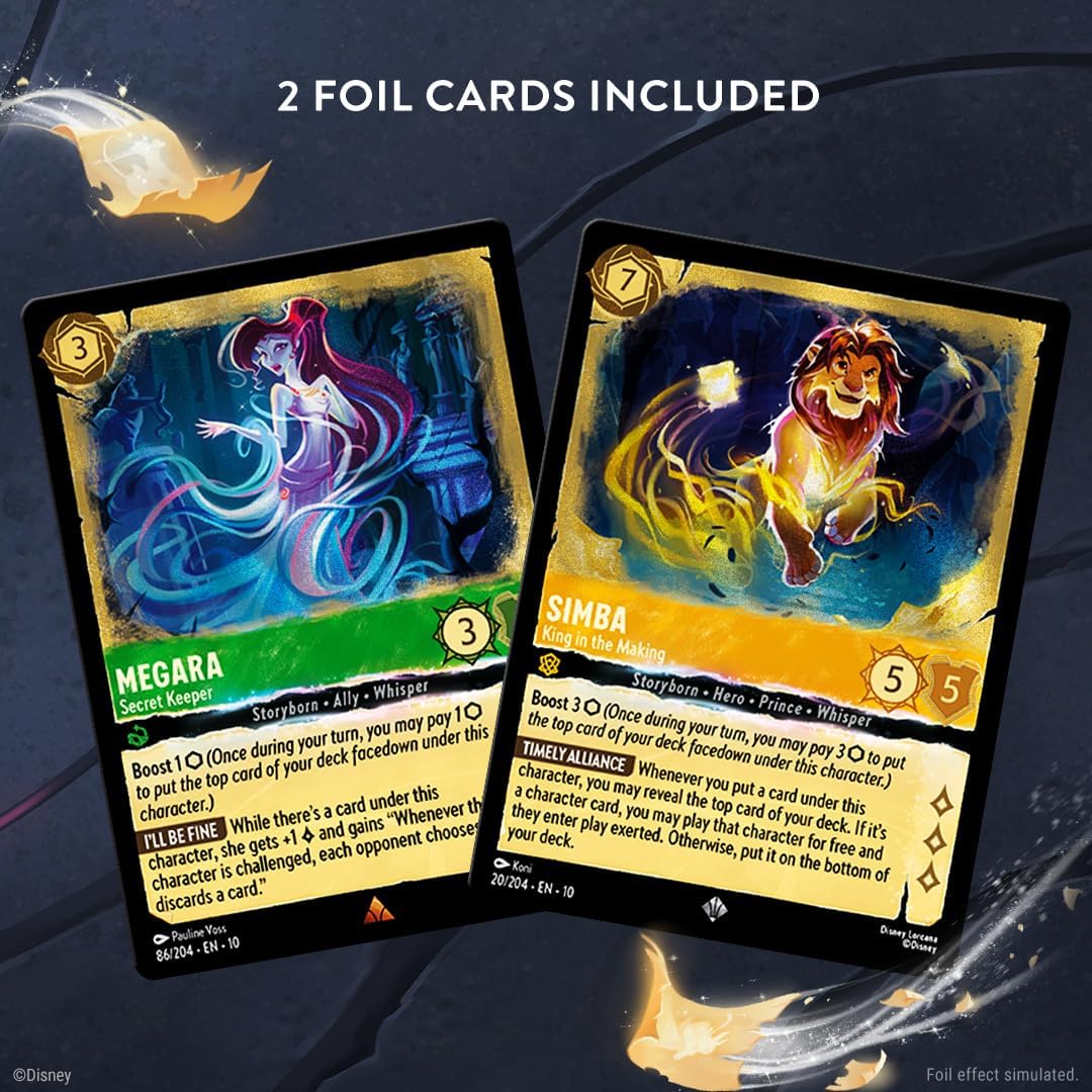 Ravensburger Disney Lorcana Trading Card Game for Adults and Kids Age 8 Years Up - Starter Deck B - Set 10: Whispers in the Well - Collectable TCG