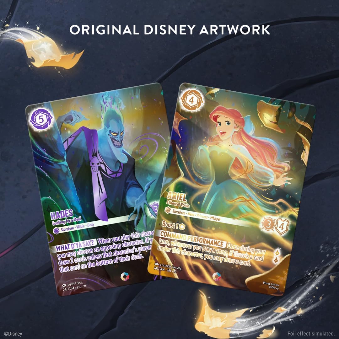 Ravensburger Disney Lorcana Trading Card Game for Adults and Kids Age 8 Years Up - Starter Deck B - Set 10: Whispers in the Well - Collectable TCG