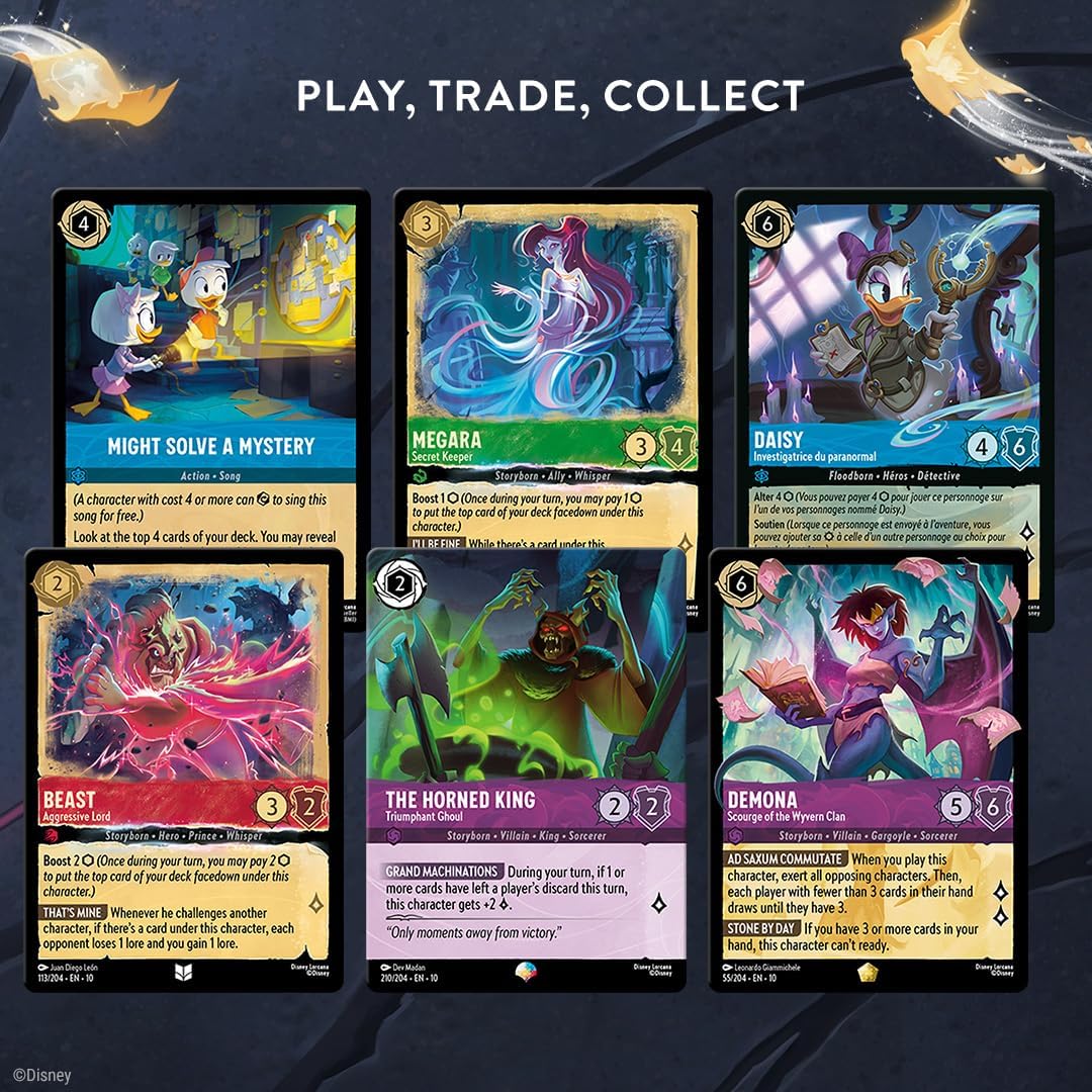 Ravensburger Disney Lorcana Trading Card Game for Adults and Kids Age 8 Years Up - Starter Deck B - Set 10: Whispers in the Well - Collectable TCG