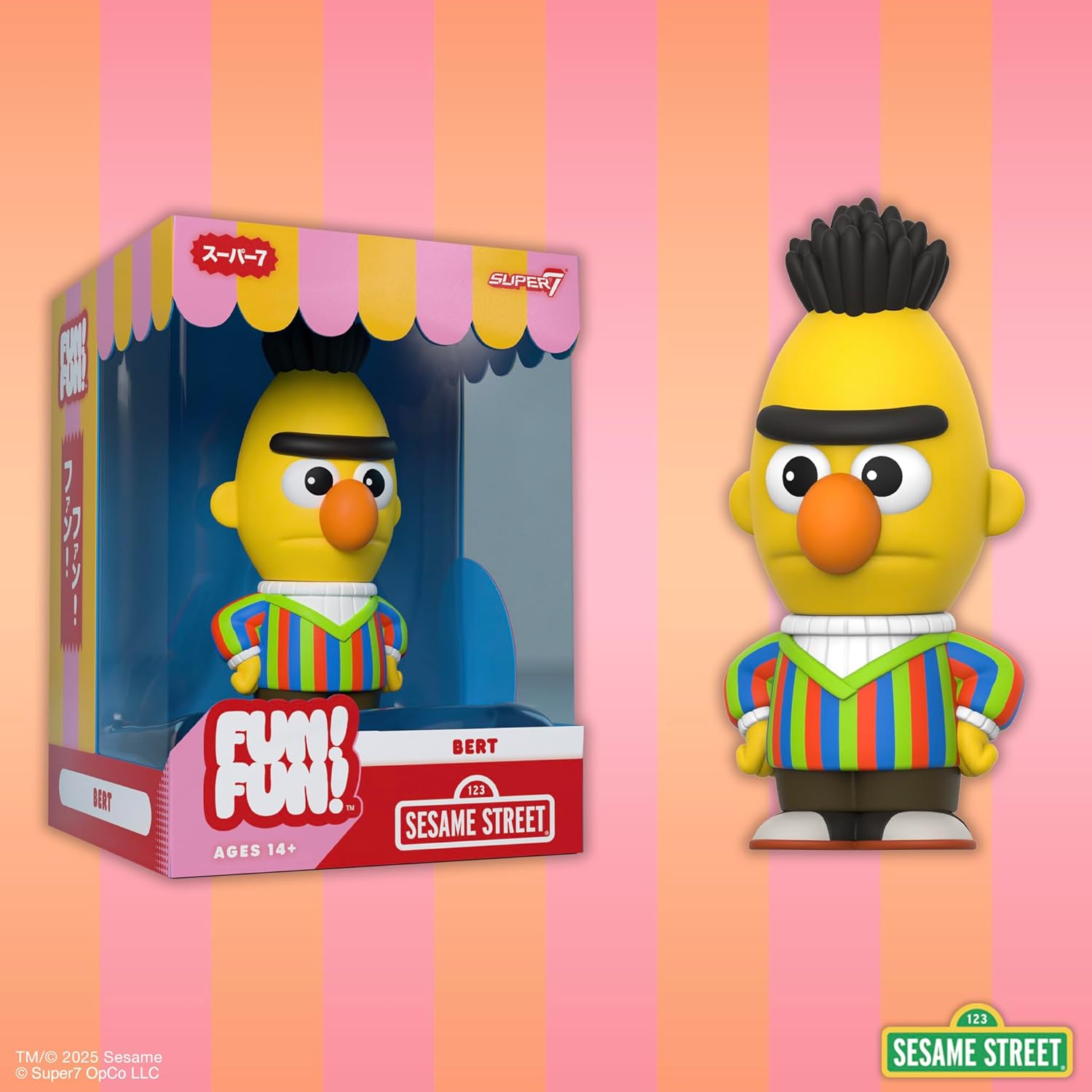 Sesame Street Bert Fun! Fun! Vinyl Figure