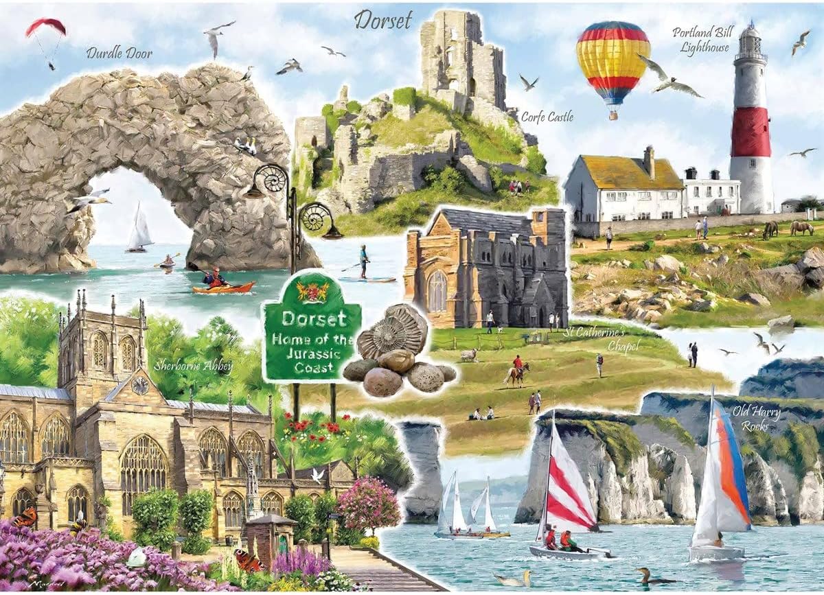 Otter House Gift Jigsaw Puzzle 1000 Piece - Dorset Montage