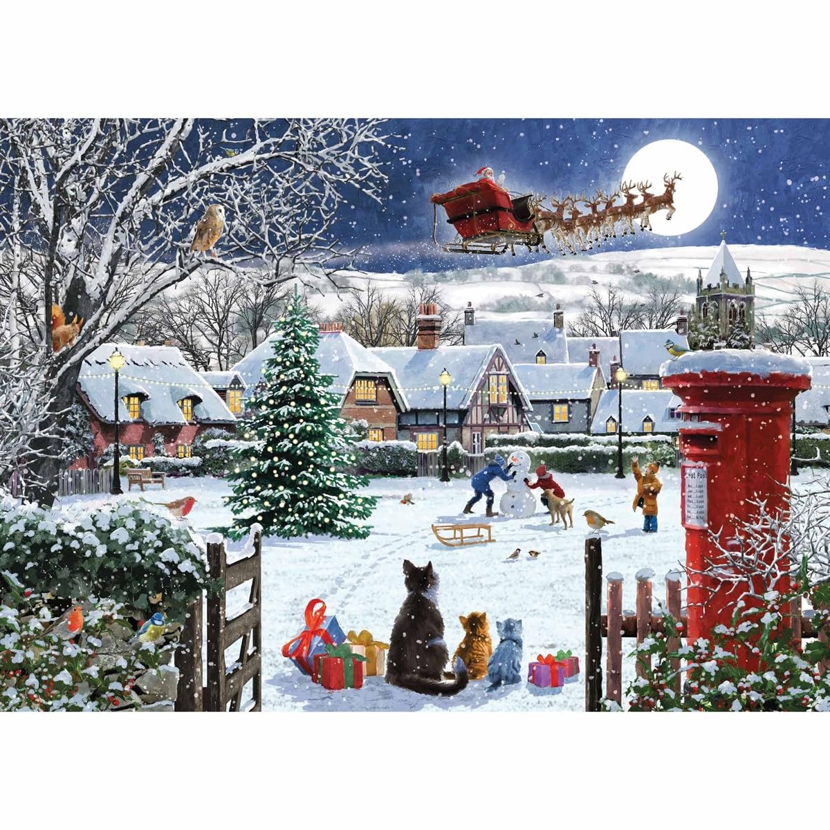 Santa's Visit - 1000 Piece Jigsaw Puzzle