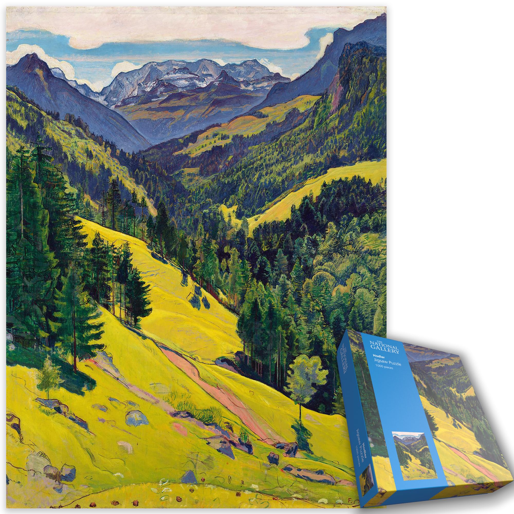 The Kien Valley with the Bluemlisalp Massif - National Gallery 1000 Piece Jigsaw Puzzle Collection For Adults Size 66cm x 50cm