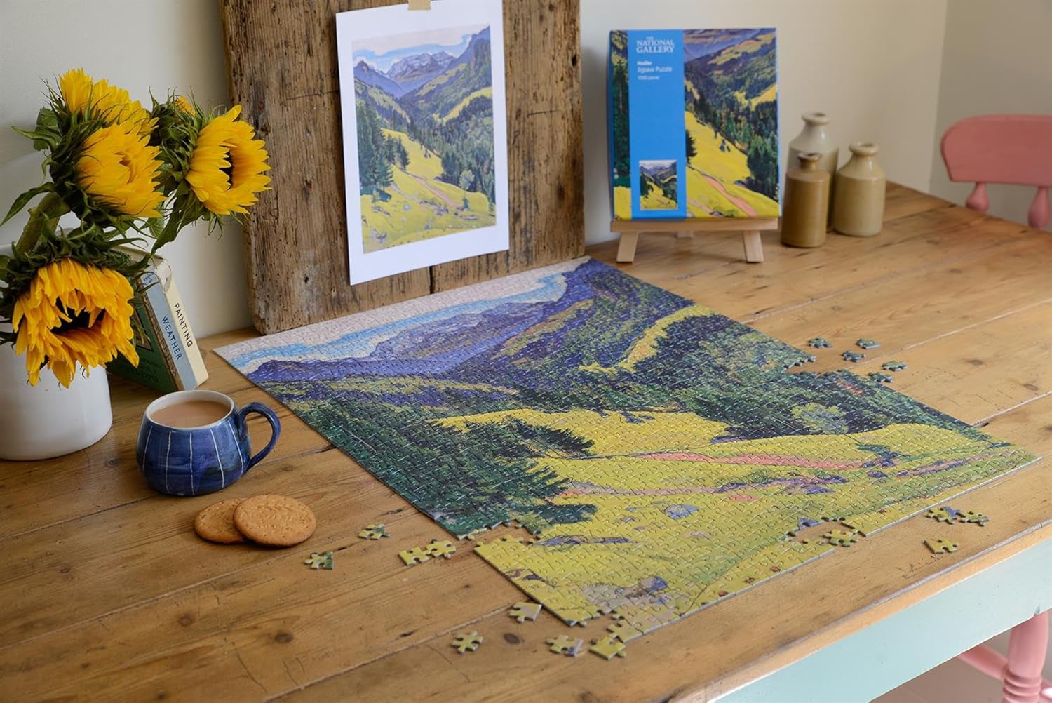 The Kien Valley with the Bluemlisalp Massif - National Gallery 1000 Piece Jigsaw Puzzle Collection For Adults Size 66cm x 50cm