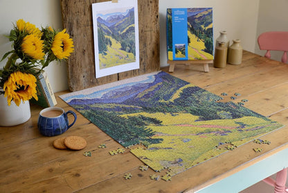 The Kien Valley with the Bluemlisalp Massif - National Gallery 1000 Piece Jigsaw Puzzle Collection For Adults Size 66cm x 50cm