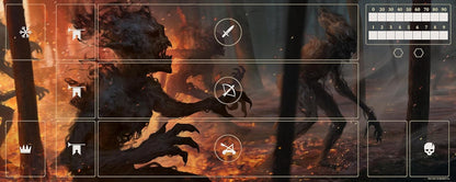 Gwent Neoprene Mat - Monsters, Dimensions: 290 x 730 mm