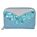 Loungefly Frozen Princess Elsa Glitter Sequin Cosplay Zip Around Wallet