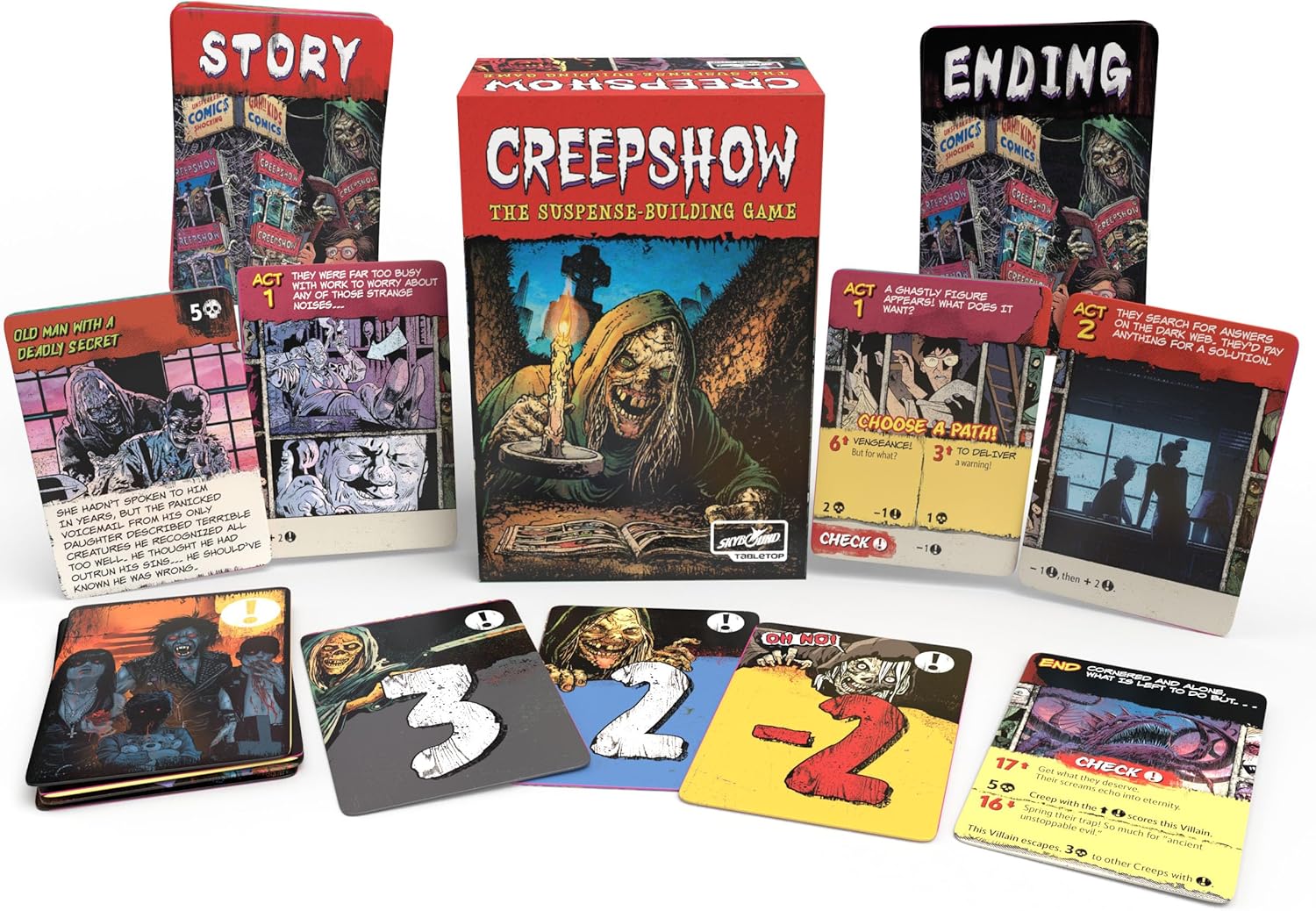 Skybound Games Creepshow The Suspense-Building Game - Twisted Storytelling Card Game for 2 to 5 Players, Ages 14+ - Strategy Suspense and Deception in a Ghoulish Horror-Themed Game