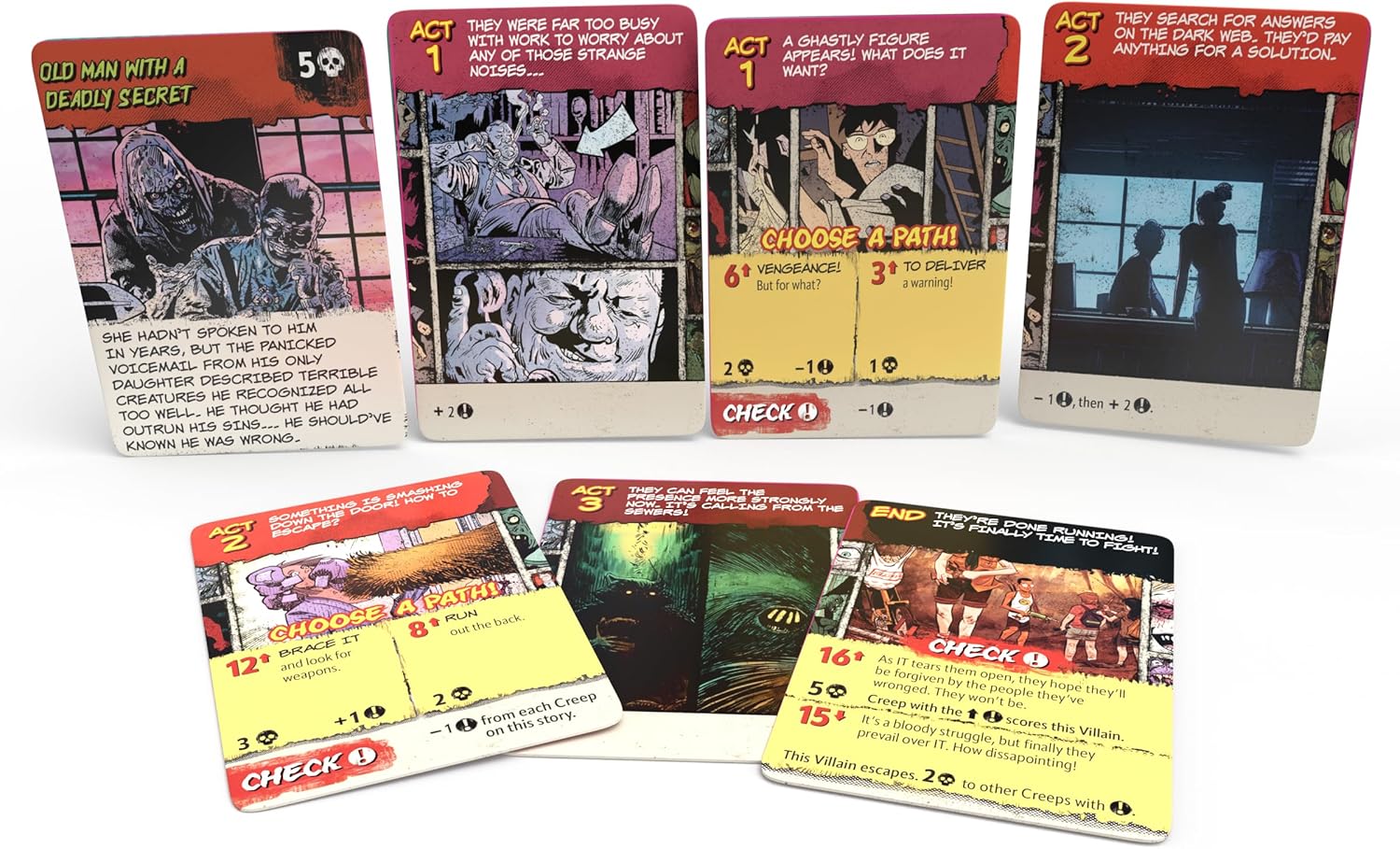 Skybound Games Creepshow The Suspense-Building Game - Twisted Storytelling Card Game for 2 to 5 Players, Ages 14+ - Strategy Suspense and Deception in a Ghoulish Horror-Themed Game