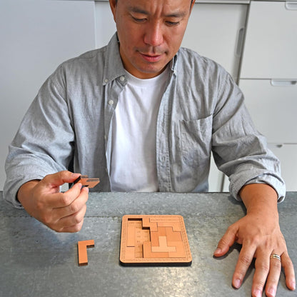 True Genius: Caesar's Calendar - One-A-Day Puzzle Calendar, Wooden Brain Teaser Puzzle