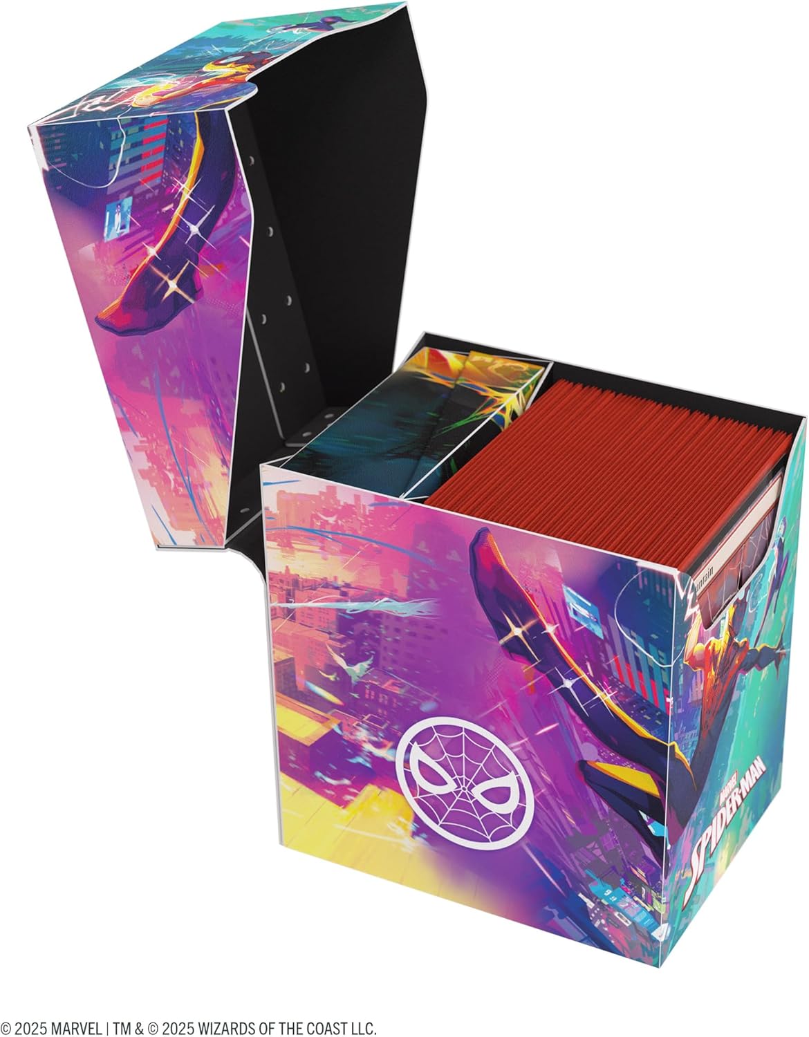 Gamegenic | Magic: The Gathering - Marvel's Spider-Man Soft Crate 80+- Spider-Man/Spider-Gwen | Trading Card Accessory