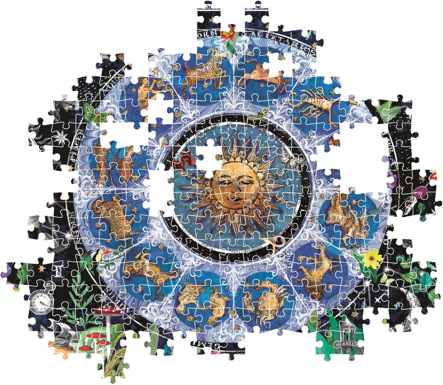 Clementoni Jigsaw Puzzle Collection 1000 pieces Astrological Chart, Puzzle for Adults 14-99 Years, Compact box, Made in Italy, 39937
