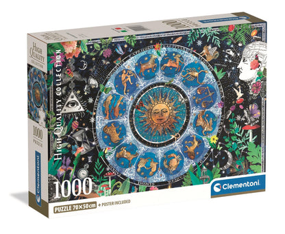 Clementoni Jigsaw Puzzle Collection 1000 pieces Astrological Chart, Puzzle for Adults 14-99 Years, Compact box, Made in Italy, 39937