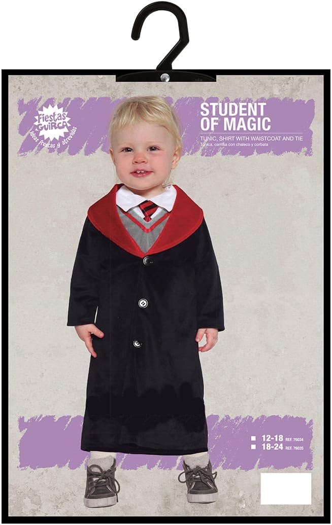 FIESTAS GUIRCA Zauber Schüler Kostüm – Halloween Kinder Kostüm für Jungen