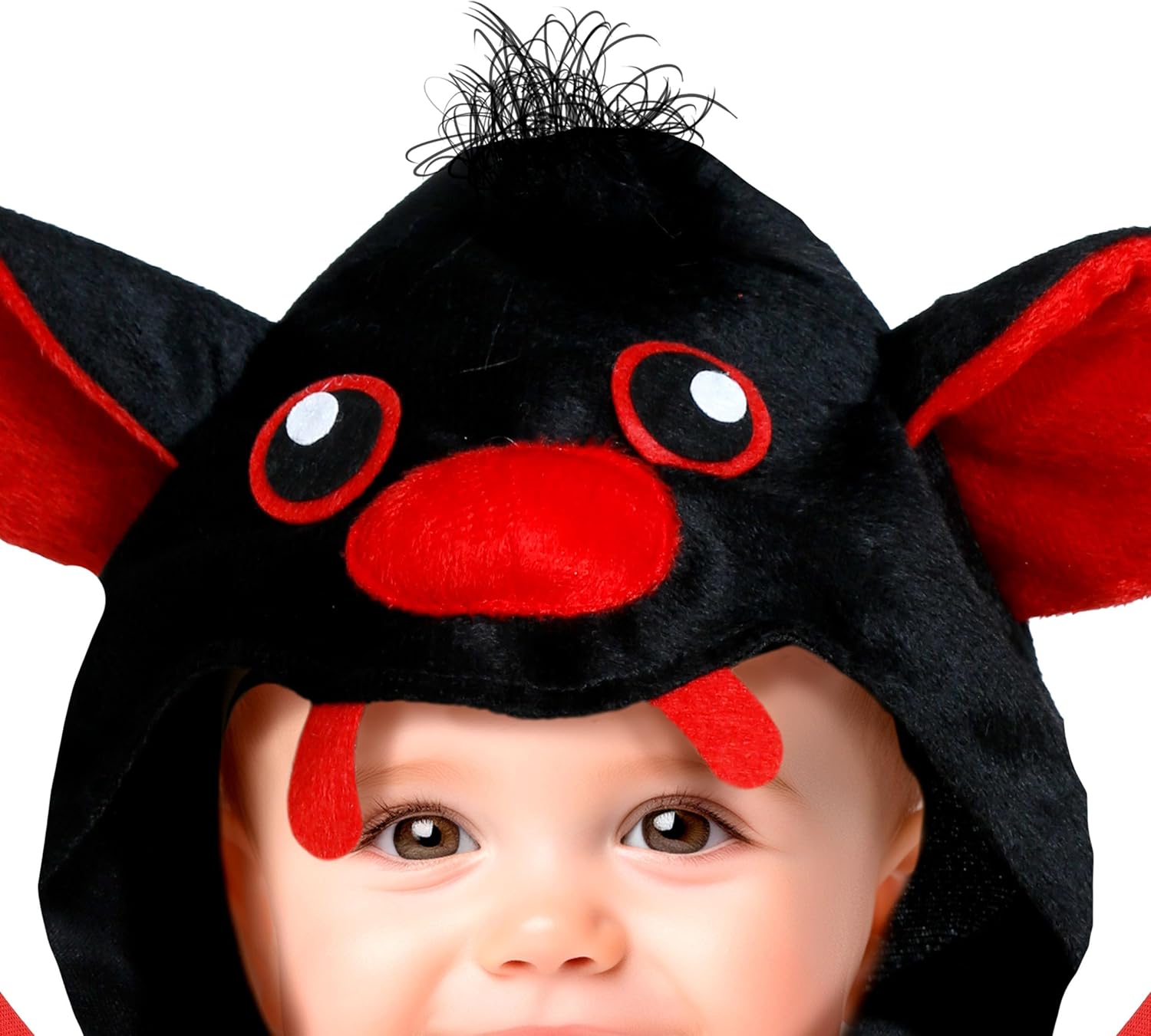FIESTAS GUIRCA Niedliche Vampir Fledermaus Baby Kostüm Halloween – Roter Fledermaus Einteiler mit Flügeln – Halloween Baby Kostüm Jungen
