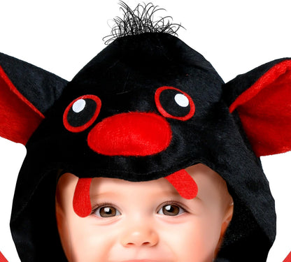 FIESTAS GUIRCA Niedliche Vampir Fledermaus Baby Kostüm Halloween – Roter Fledermaus Einteiler mit Flügeln – Halloween Baby Kostüm Jungen