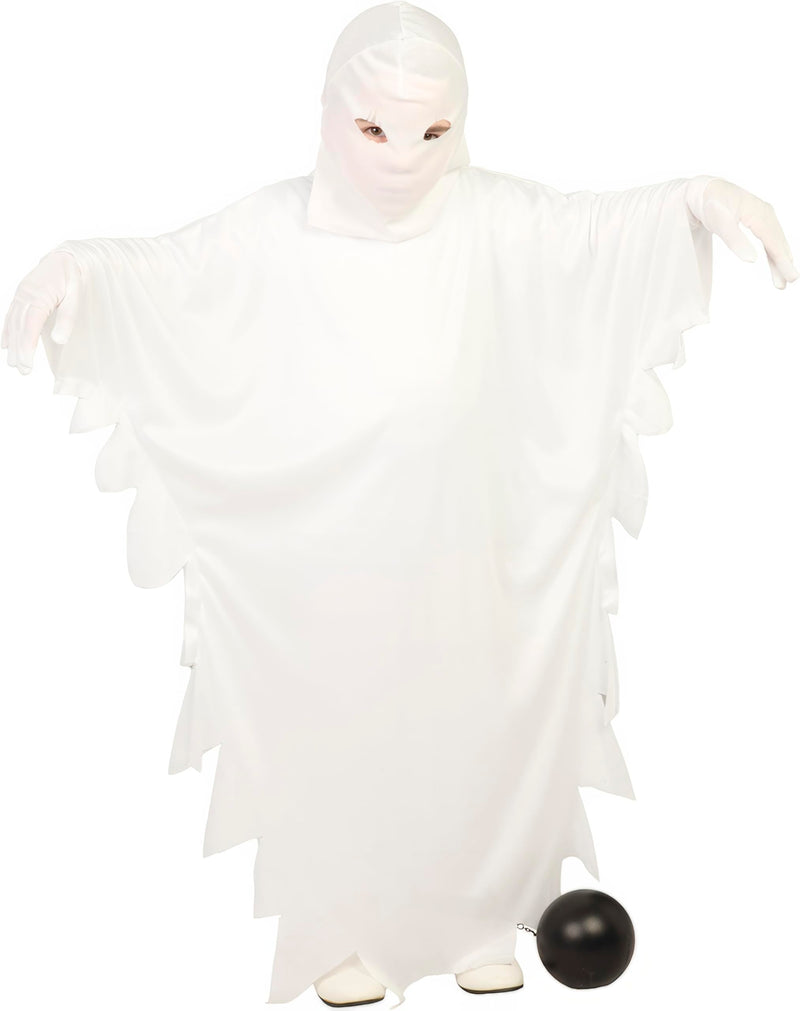 FIESTAS GUIRCA Gruseliges Gespenst Halloween Kostüm Kinder – Weißer Geist Kostüm Kinder Halloween Mädchen oder Jungen