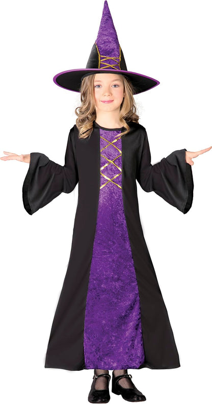 FIESTAS GUIRCA Langes Hexen Kostüm für Mädchen